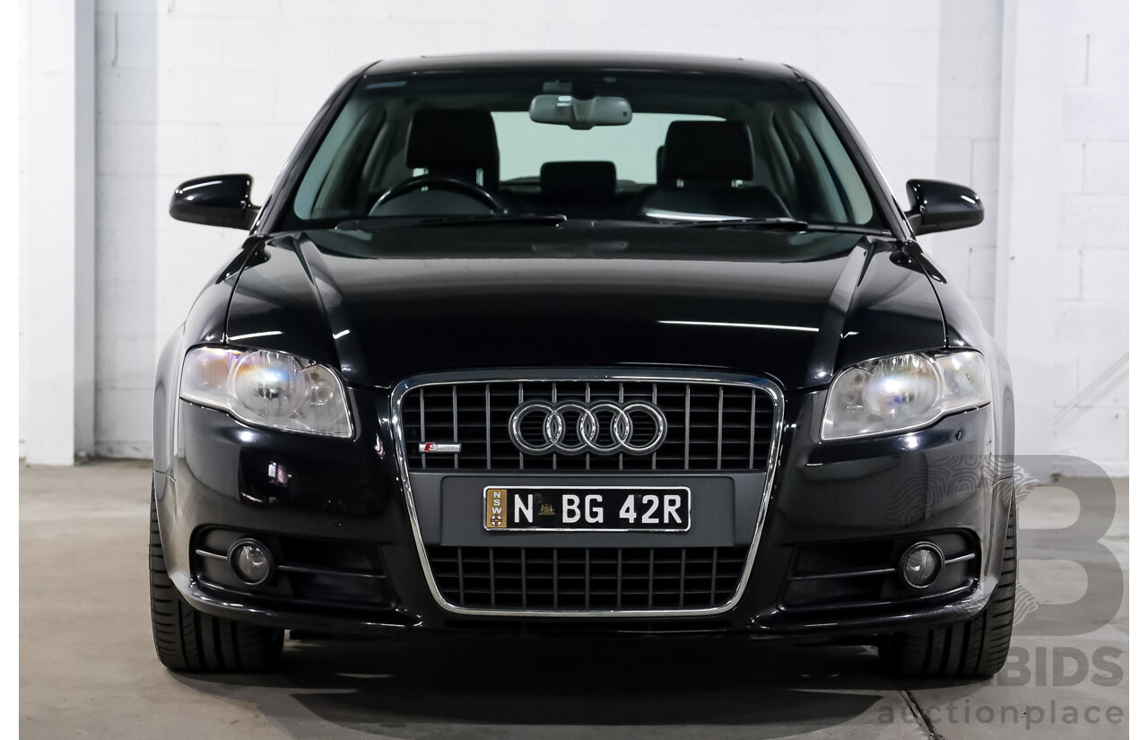 03/2008 Audi A4 2.0 TFSI Quattro Avant (AWD) B7 MY06 Upgrade 4d Sedan Black 2.0L
