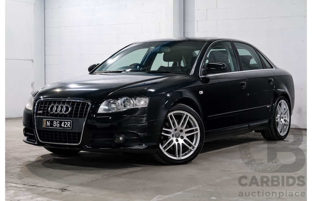 03/2008 Audi A4 2.0 TFSI Quattro Avant (AWD) B7 MY06 Upgrade 4d Sedan Black 2.0L
