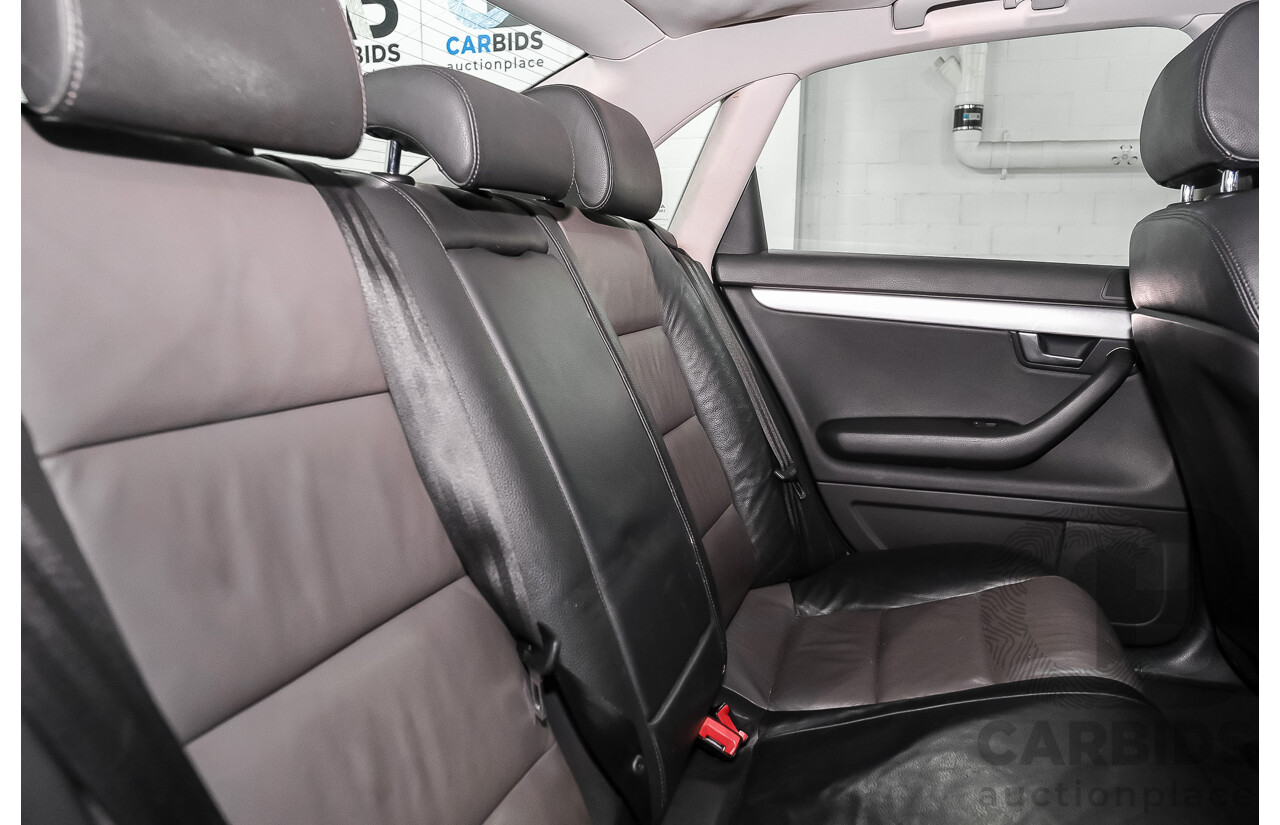 03/2008 Audi A4 2.0 TFSI Quattro Avant (AWD) B7 MY06 Upgrade 4d Sedan Black 2.0L