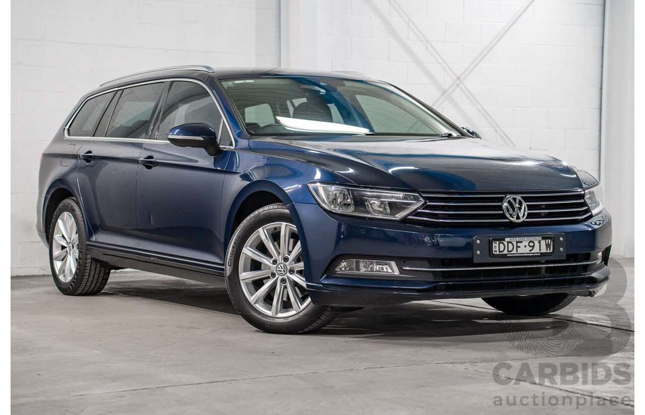 02/2016 Volkswagen Passat 132 TSI Comfortline 3C MY16 4D Wagon Night Blue Metallic Turbo 1.8L