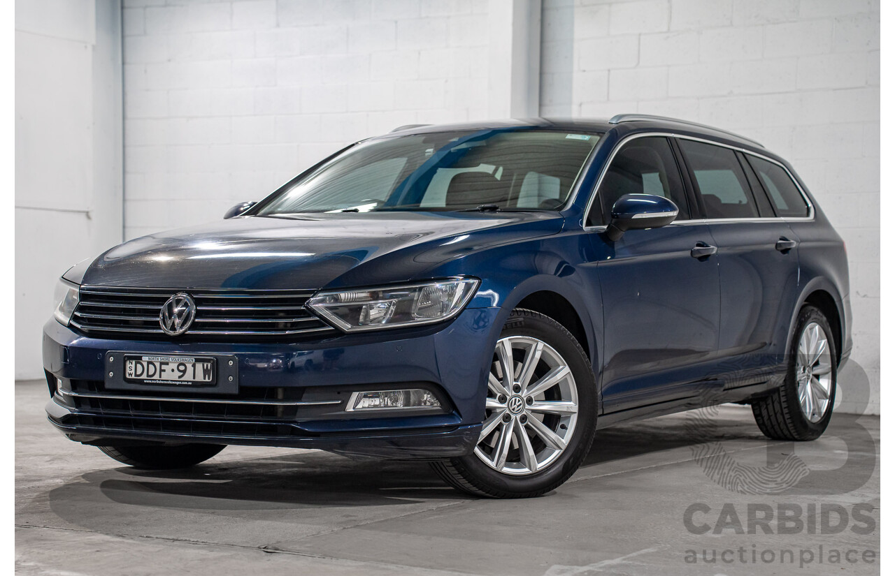 02/2016 Volkswagen Passat 132 TSI Comfortline 3C MY16 4D Wagon Night Blue Metallic Turbo 1.8L