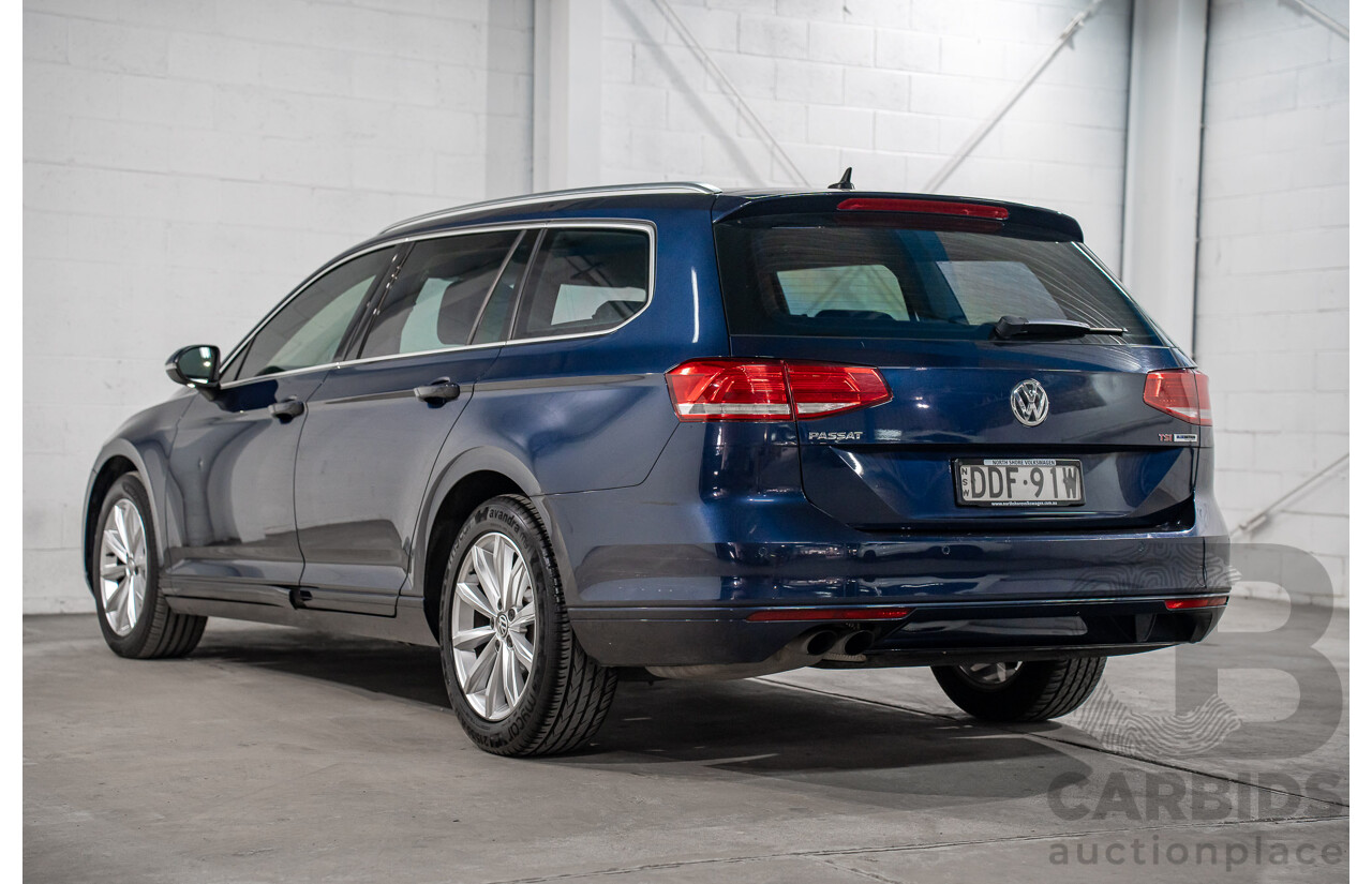 02/2016 Volkswagen Passat 132 TSI Comfortline 3C MY16 4D Wagon Night Blue Metallic Turbo 1.8L