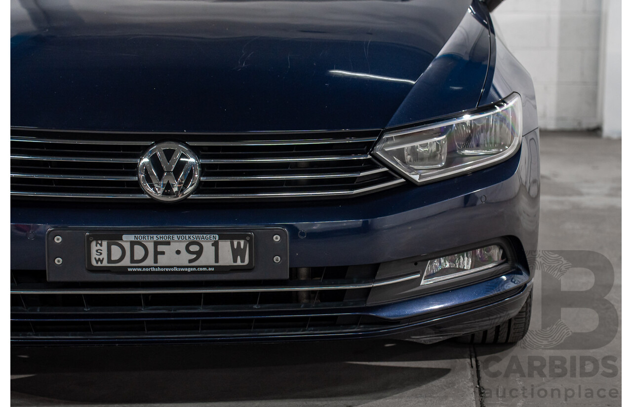 02/2016 Volkswagen Passat 132 TSI Comfortline 3C MY16 4D Wagon Night Blue Metallic Turbo 1.8L