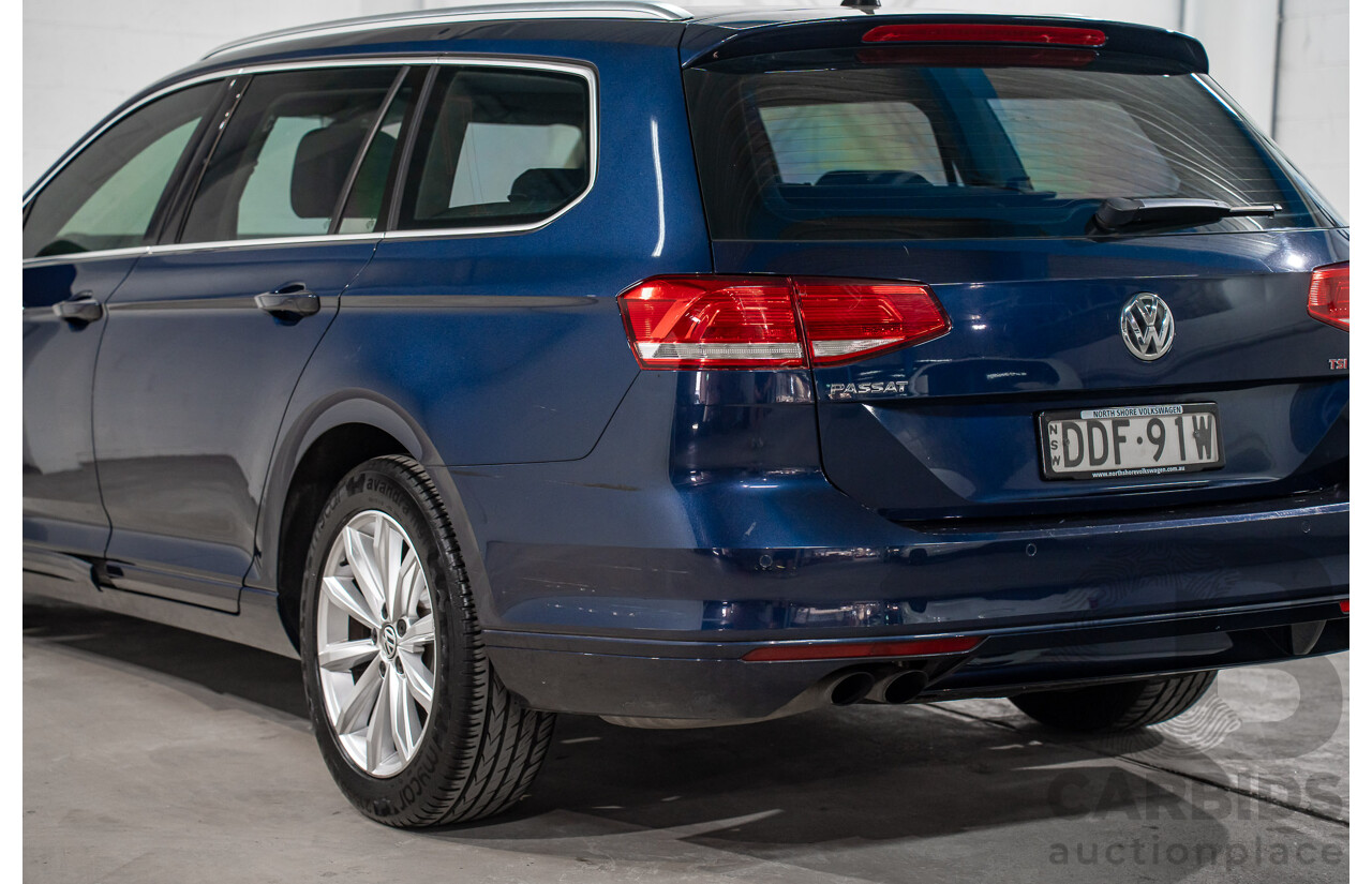02/2016 Volkswagen Passat 132 TSI Comfortline 3C MY16 4D Wagon Night Blue Metallic Turbo 1.8L