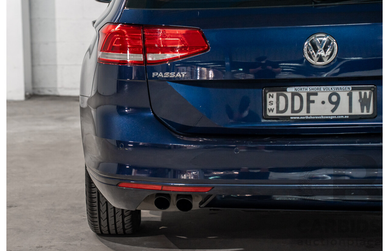 02/2016 Volkswagen Passat 132 TSI Comfortline 3C MY16 4D Wagon Night Blue Metallic Turbo 1.8L