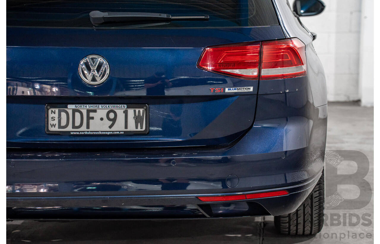 02/2016 Volkswagen Passat 132 TSI Comfortline 3C MY16 4D Wagon Night Blue Metallic Turbo 1.8L