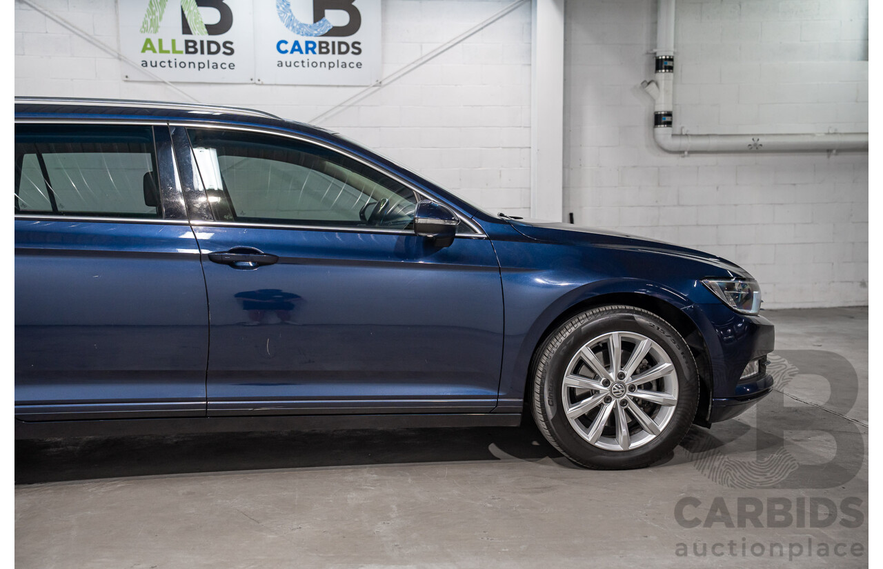 02/2016 Volkswagen Passat 132 TSI Comfortline 3C MY16 4D Wagon Night Blue Metallic Turbo 1.8L