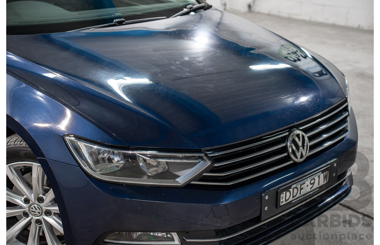 02/2016 Volkswagen Passat 132 TSI Comfortline 3C MY16 4D Wagon Night Blue Metallic Turbo 1.8L