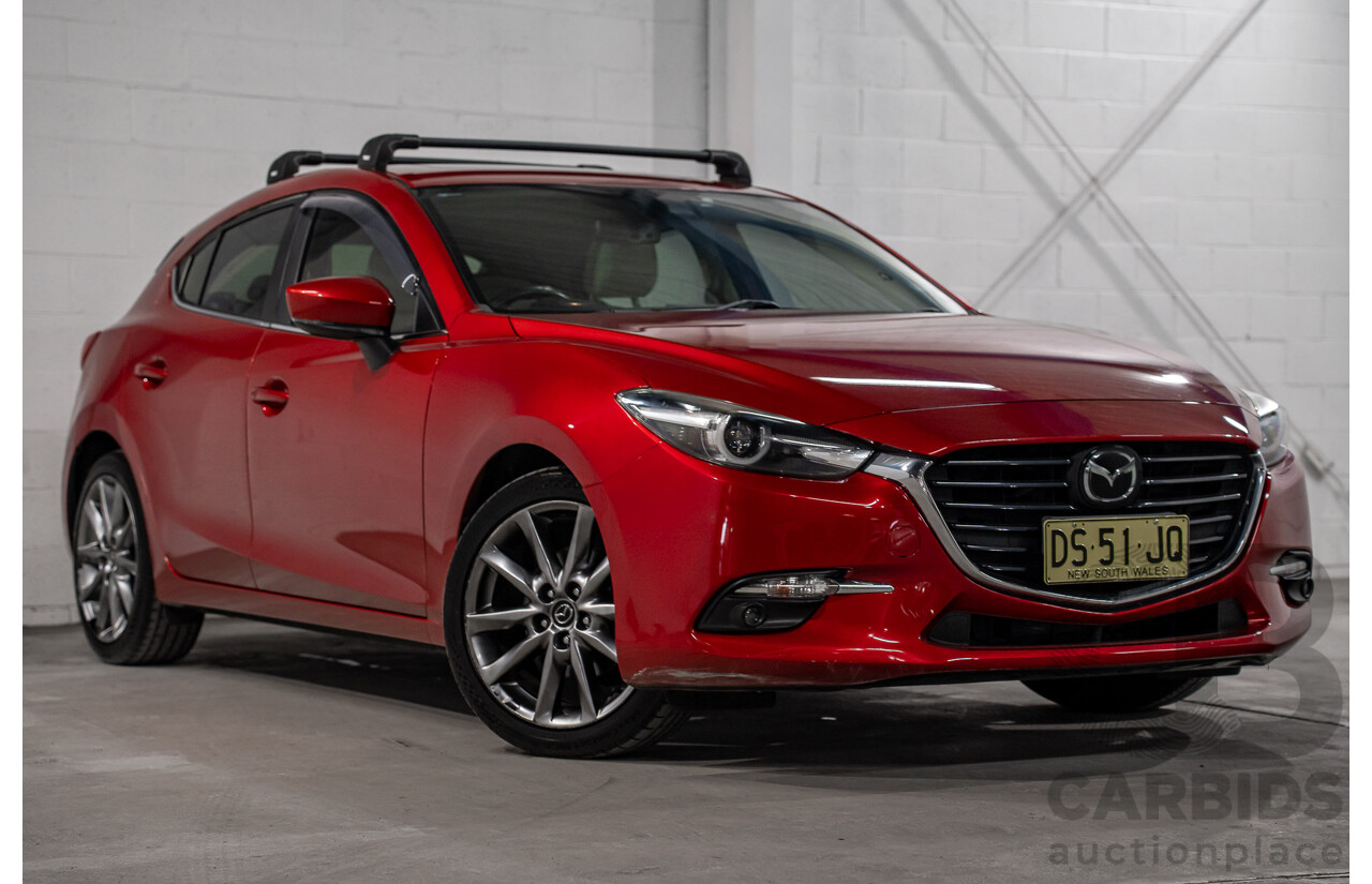 11/2016 Mazda 3 SP25 Astina BM 5d Hatchback Soul Red Crystal Metallic 2.5L