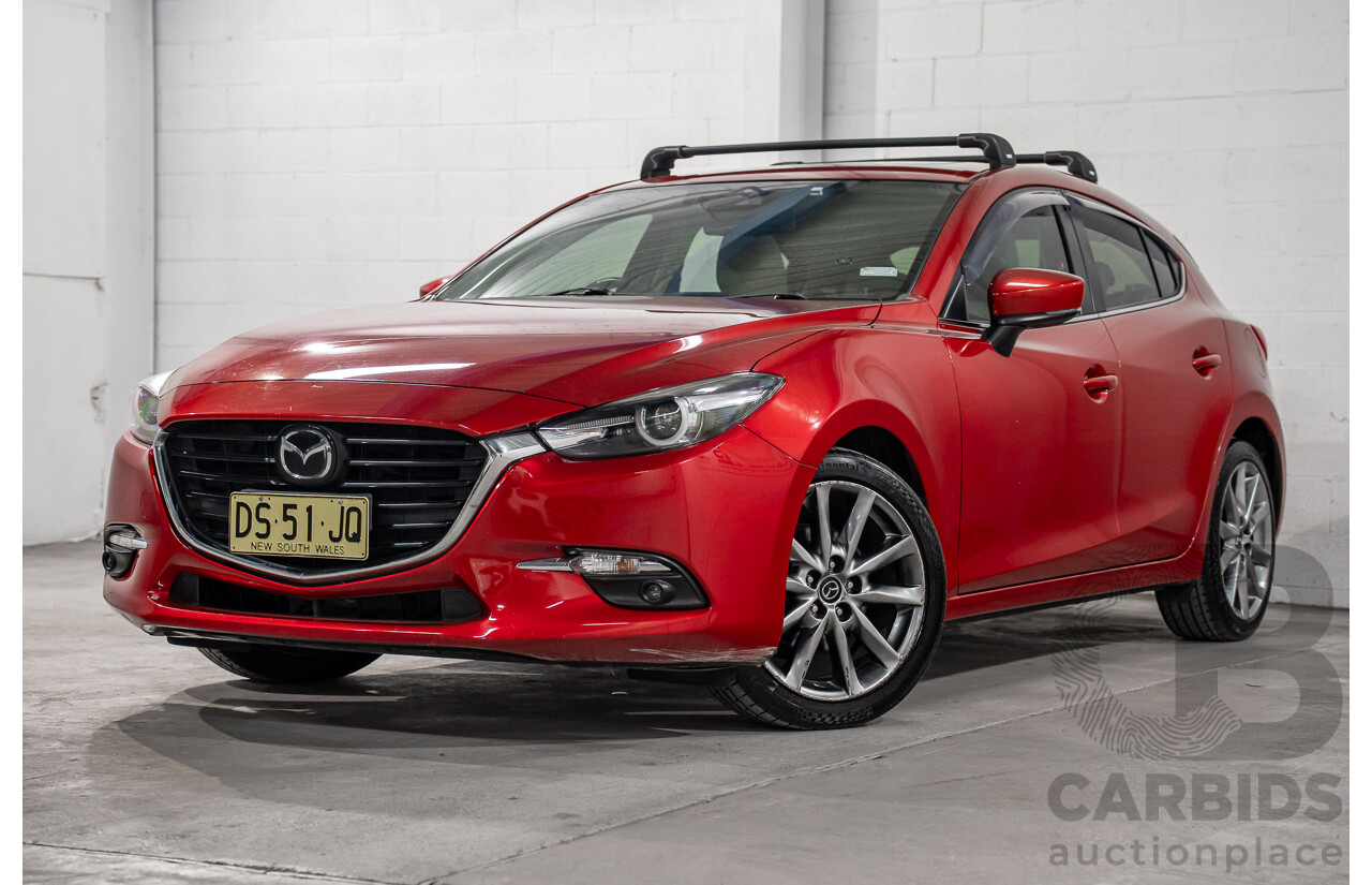 11/2016 Mazda 3 SP25 Astina BM 5d Hatchback Soul Red Crystal Metallic 2.5L