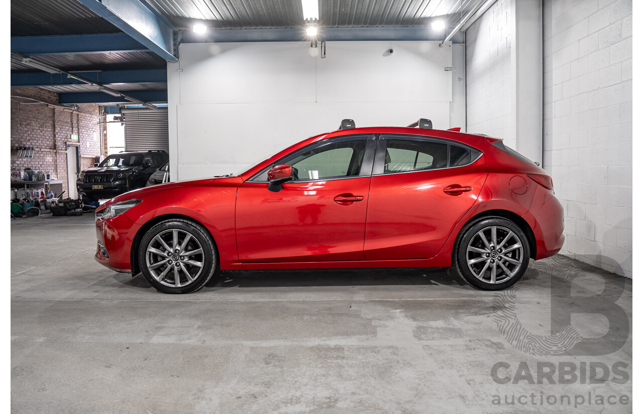11/2016 Mazda 3 SP25 Astina BM 5d Hatchback Soul Red Crystal Metallic 2.5L