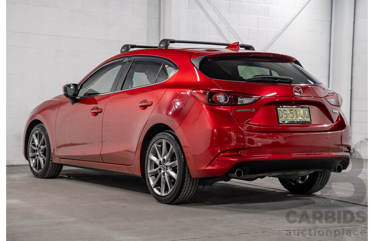 11/2016 Mazda 3 SP25 Astina BM 5d Hatchback Soul Red Crystal Metallic 2.5L
