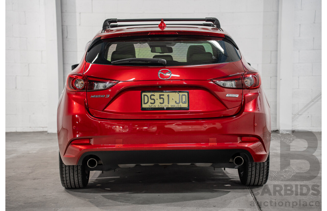 11/2016 Mazda 3 SP25 Astina BM 5d Hatchback Soul Red Crystal Metallic 2.5L
