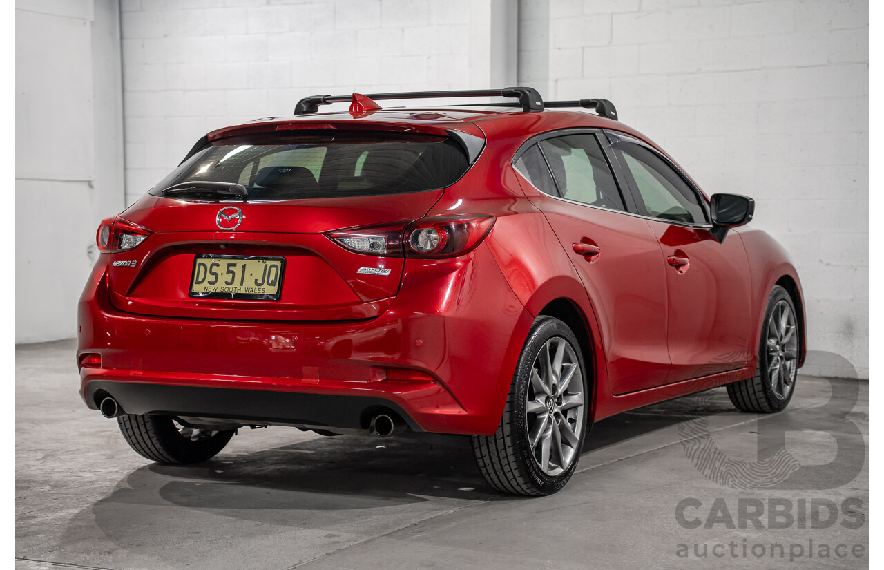 11/2016 Mazda 3 SP25 Astina BM 5d Hatchback Soul Red Crystal Metallic 2.5L