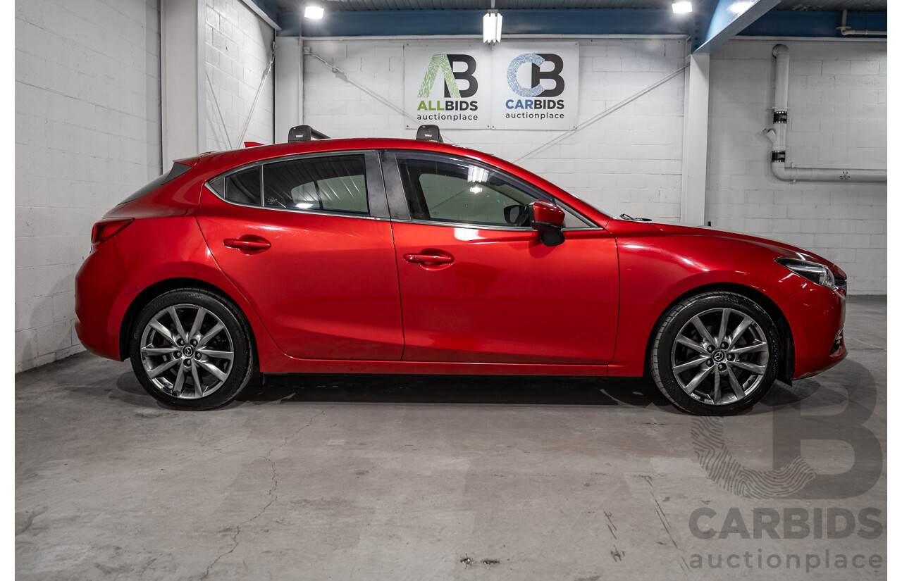 11/2016 Mazda 3 SP25 Astina BM 5d Hatchback Soul Red Crystal Metallic 2.5L