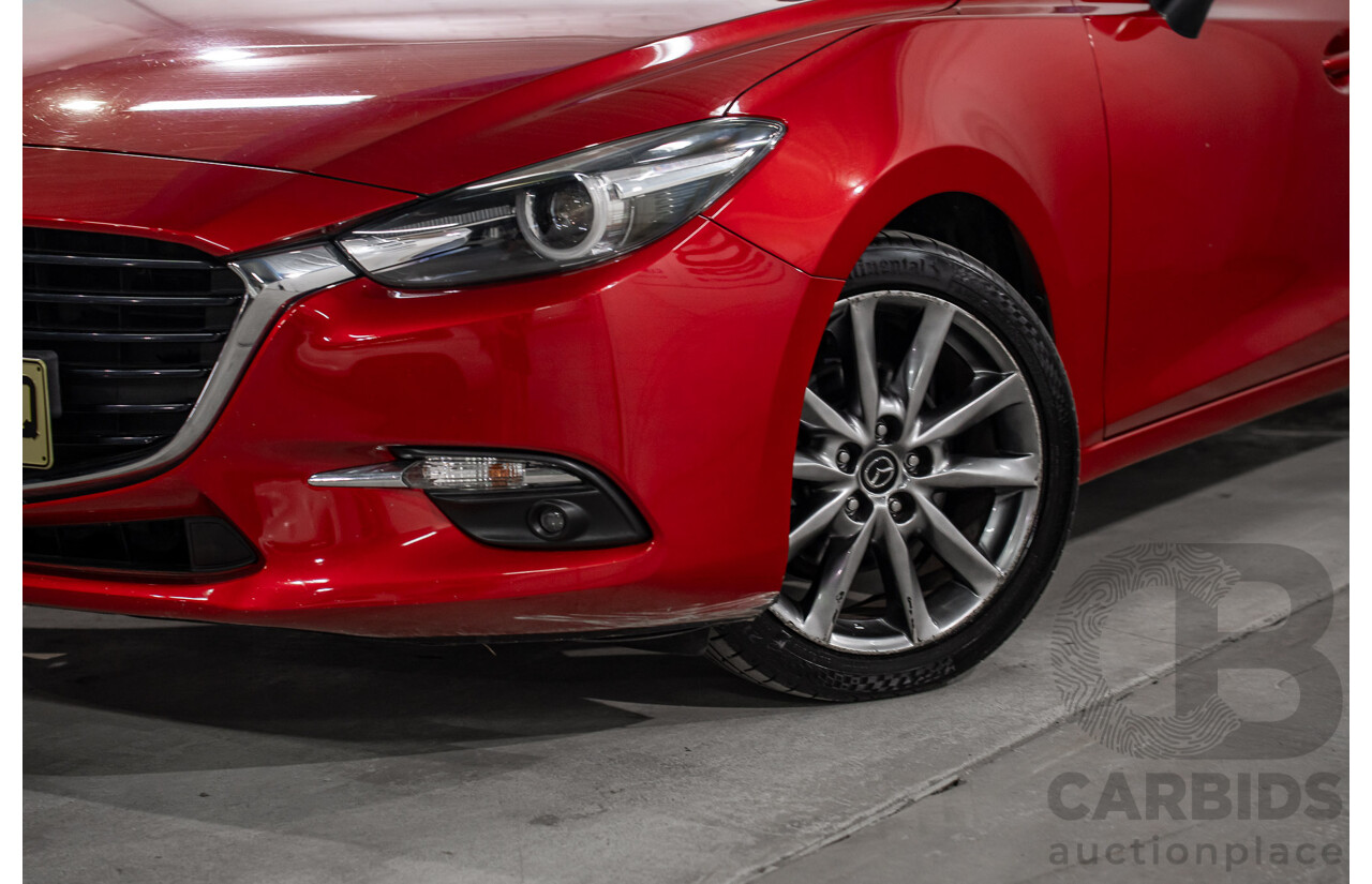 11/2016 Mazda 3 SP25 Astina BM 5d Hatchback Soul Red Crystal Metallic 2.5L
