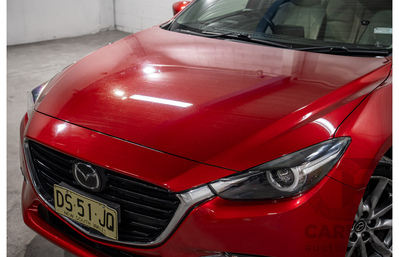 11/2016 Mazda 3 SP25 Astina BM 5d Hatchback Soul Red Crystal Metallic 2.5L