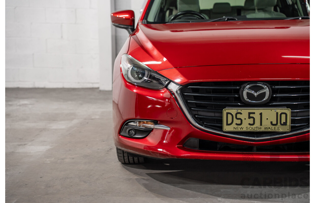 11/2016 Mazda 3 SP25 Astina BM 5d Hatchback Soul Red Crystal Metallic 2.5L