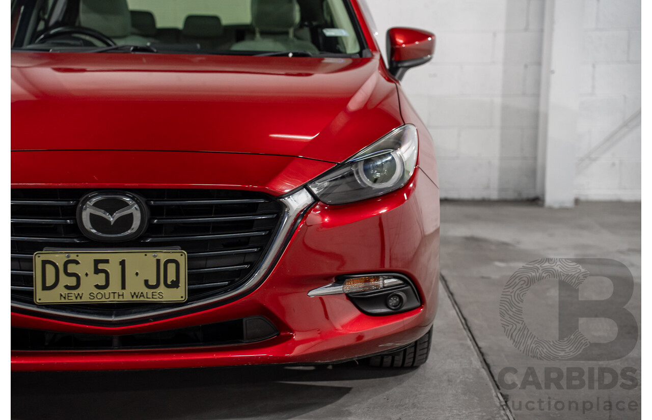 11/2016 Mazda 3 SP25 Astina BM 5d Hatchback Soul Red Crystal Metallic 2.5L