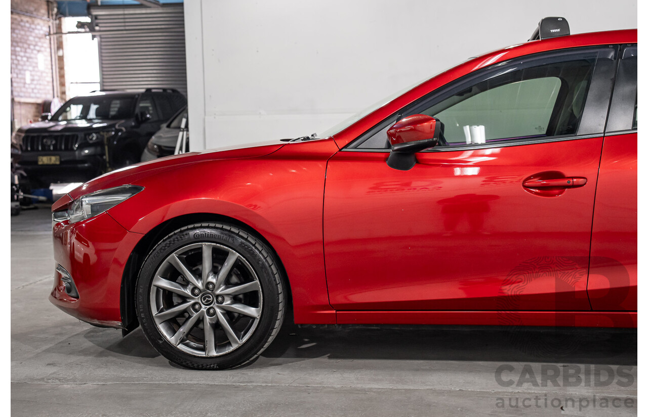 11/2016 Mazda 3 SP25 Astina BM 5d Hatchback Soul Red Crystal Metallic 2.5L