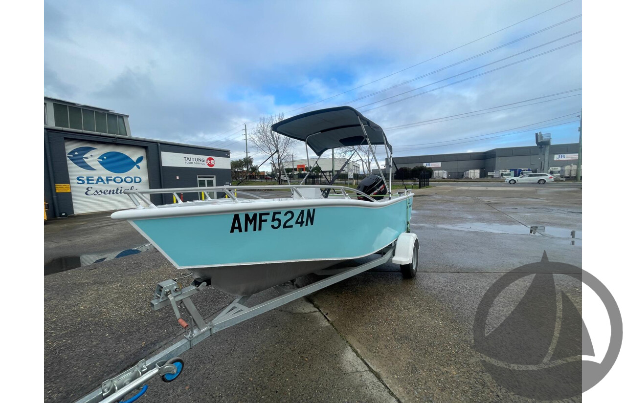 NO RESERVE - 2024 CNC Marine Custom DG Aluminium 4.8m Runabout Boat, 75hp Mercury