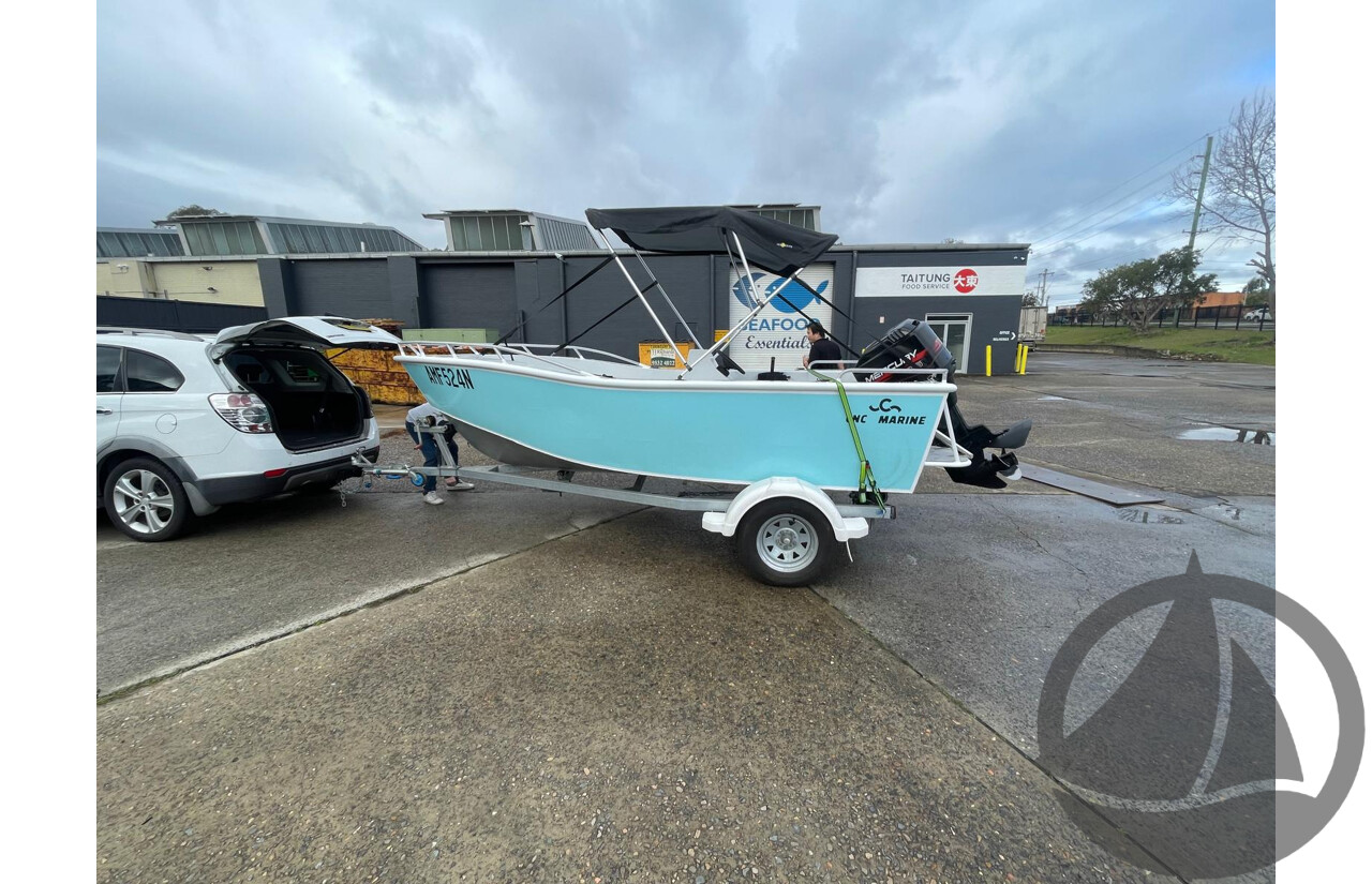 NO RESERVE - 2024 CNC Marine Custom DG Aluminium 4.8m Runabout Boat, 75hp Mercury