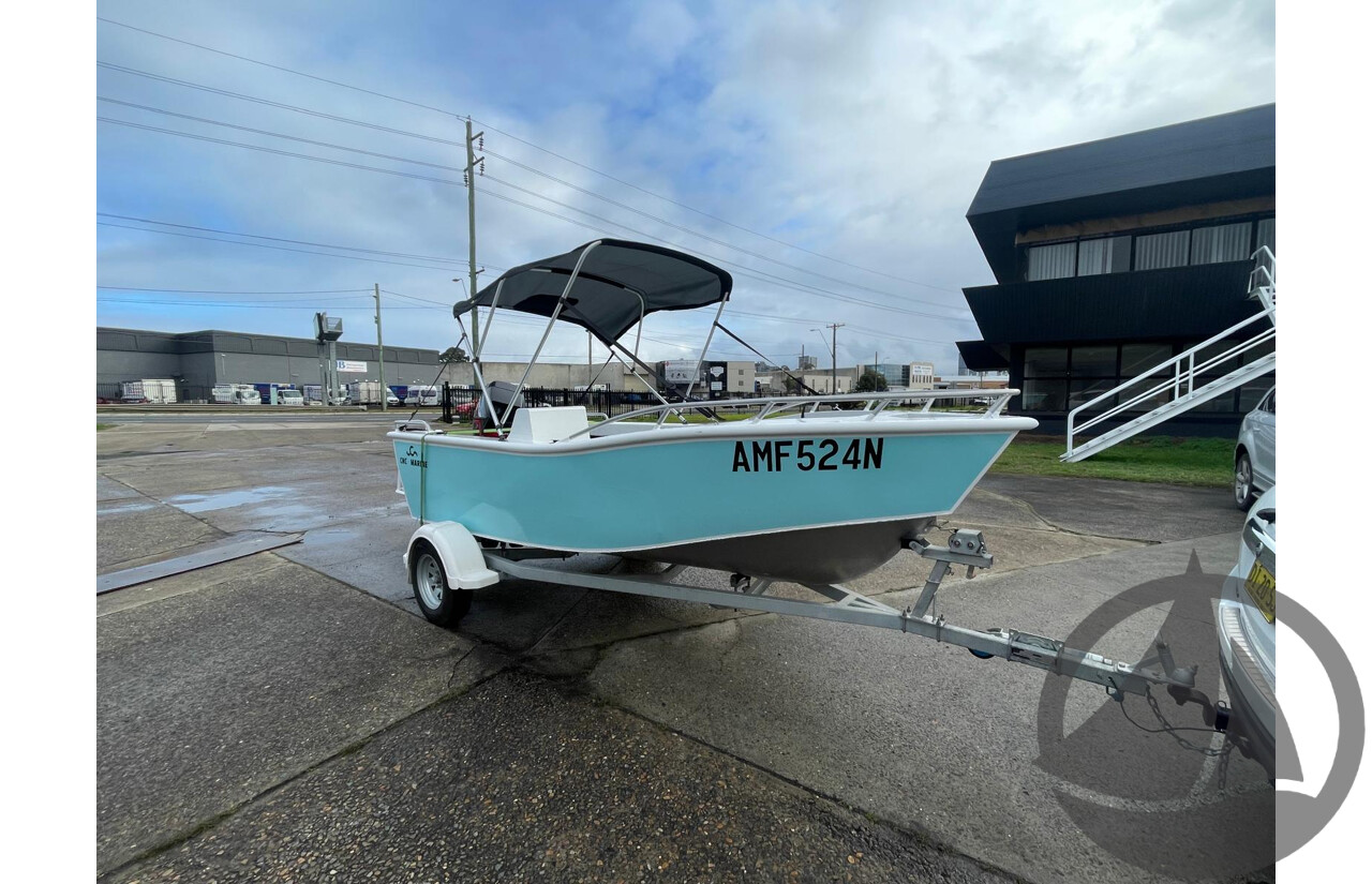 NO RESERVE - 2024 CNC Marine Custom DG Aluminium 4.8m Runabout Boat, 75hp Mercury