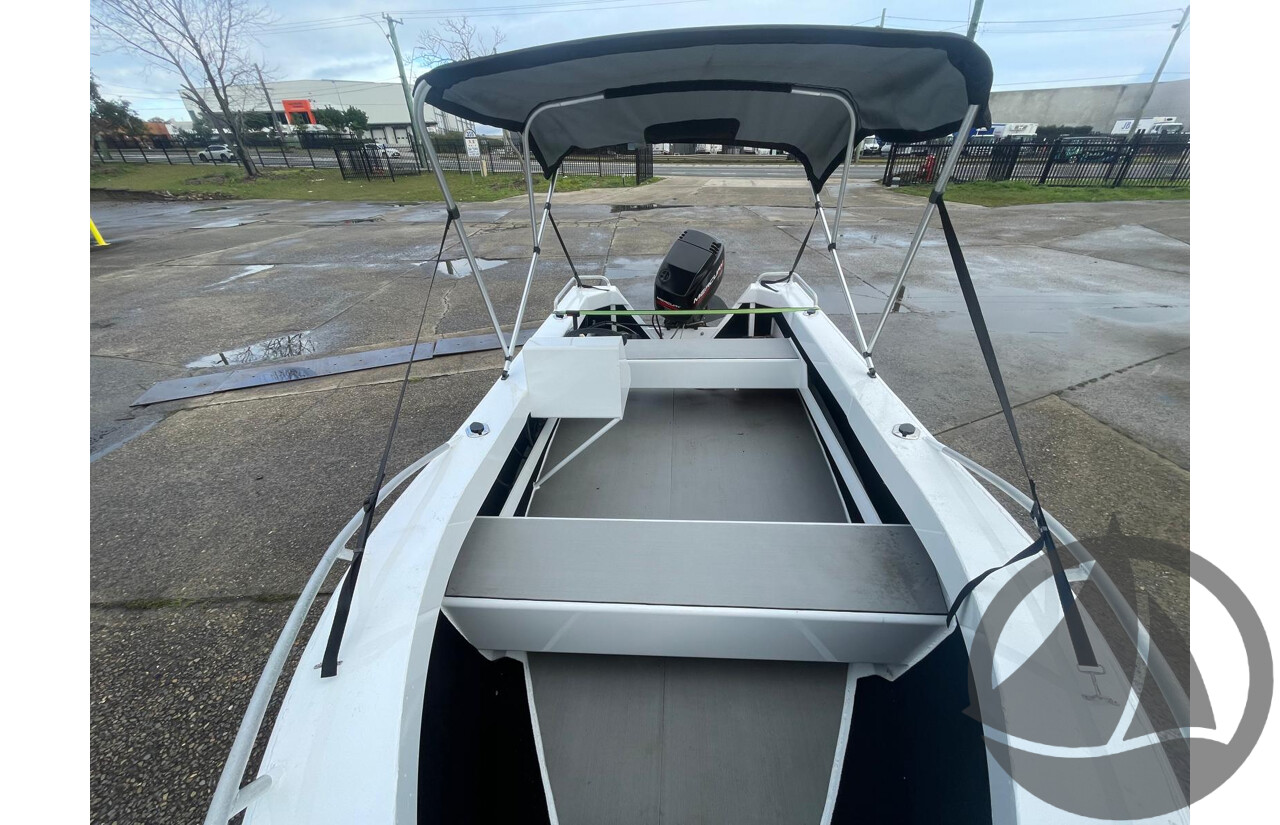 NO RESERVE - 2024 CNC Marine Custom DG Aluminium 4.8m Runabout Boat, 75hp Mercury