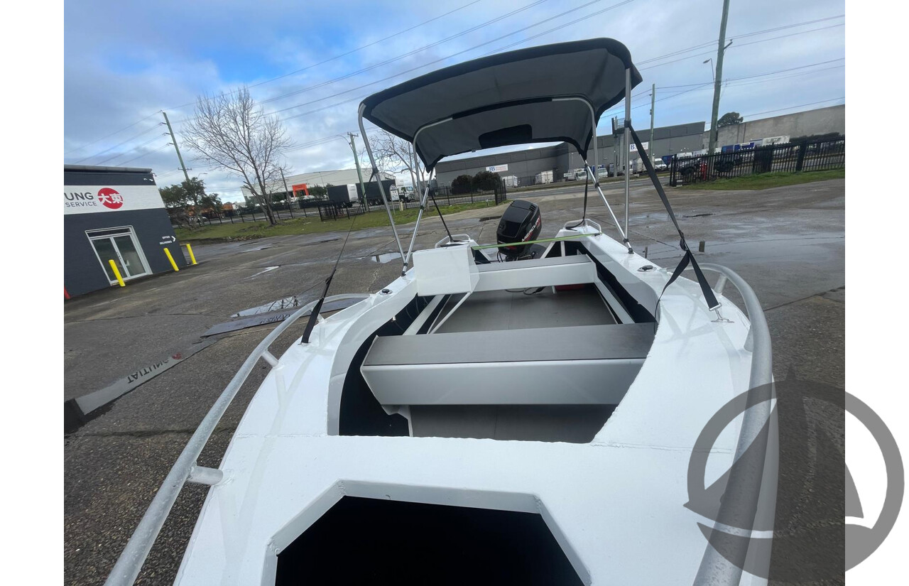 NO RESERVE - 2024 CNC Marine Custom DG Aluminium 4.8m Runabout Boat, 75hp Mercury