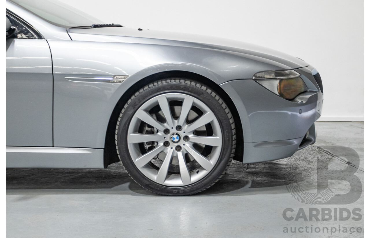 7/2006 BMW 650i E63 2d Coupe Silber Grey Metallic V8 4.8L