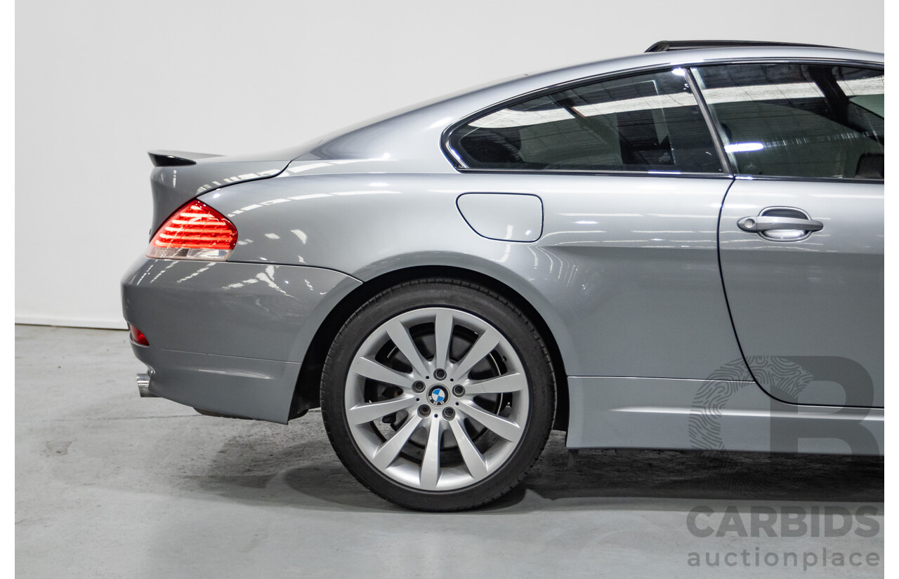 7/2006 BMW 650i E63 2d Coupe Silber Grey Metallic V8 4.8L