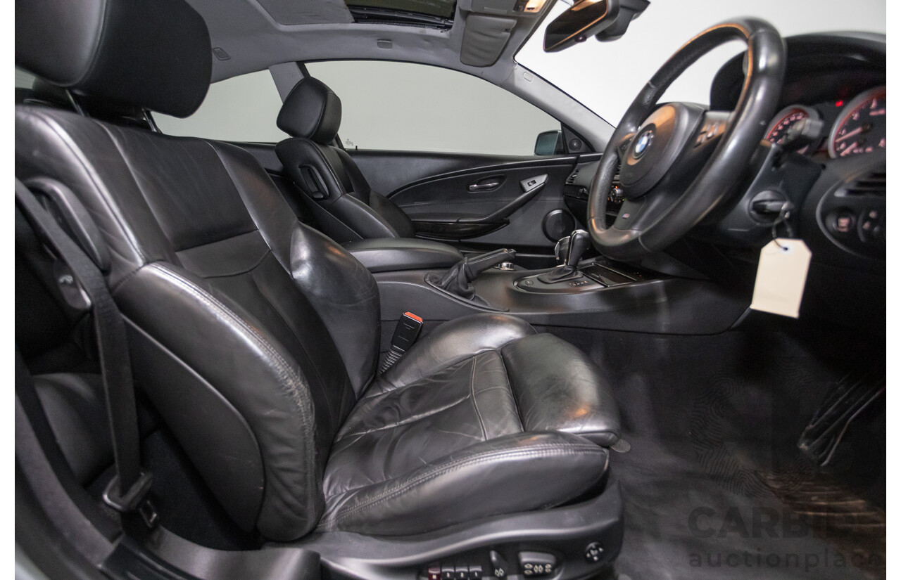 7/2006 BMW 650i E63 2d Coupe Silber Grey Metallic V8 4.8L