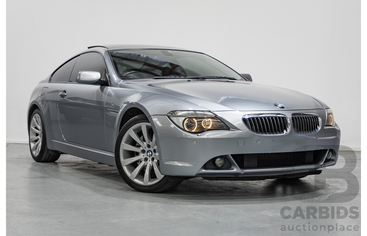 7/2006 BMW 650i E63 2d Coupe Silber Grey Metallic V8 4.8L