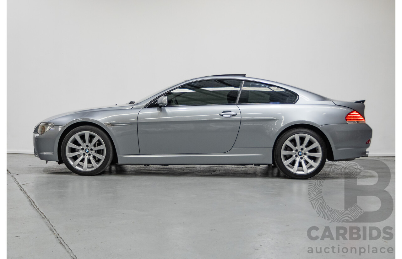 7/2006 BMW 650i E63 2d Coupe Silber Grey Metallic V8 4.8L