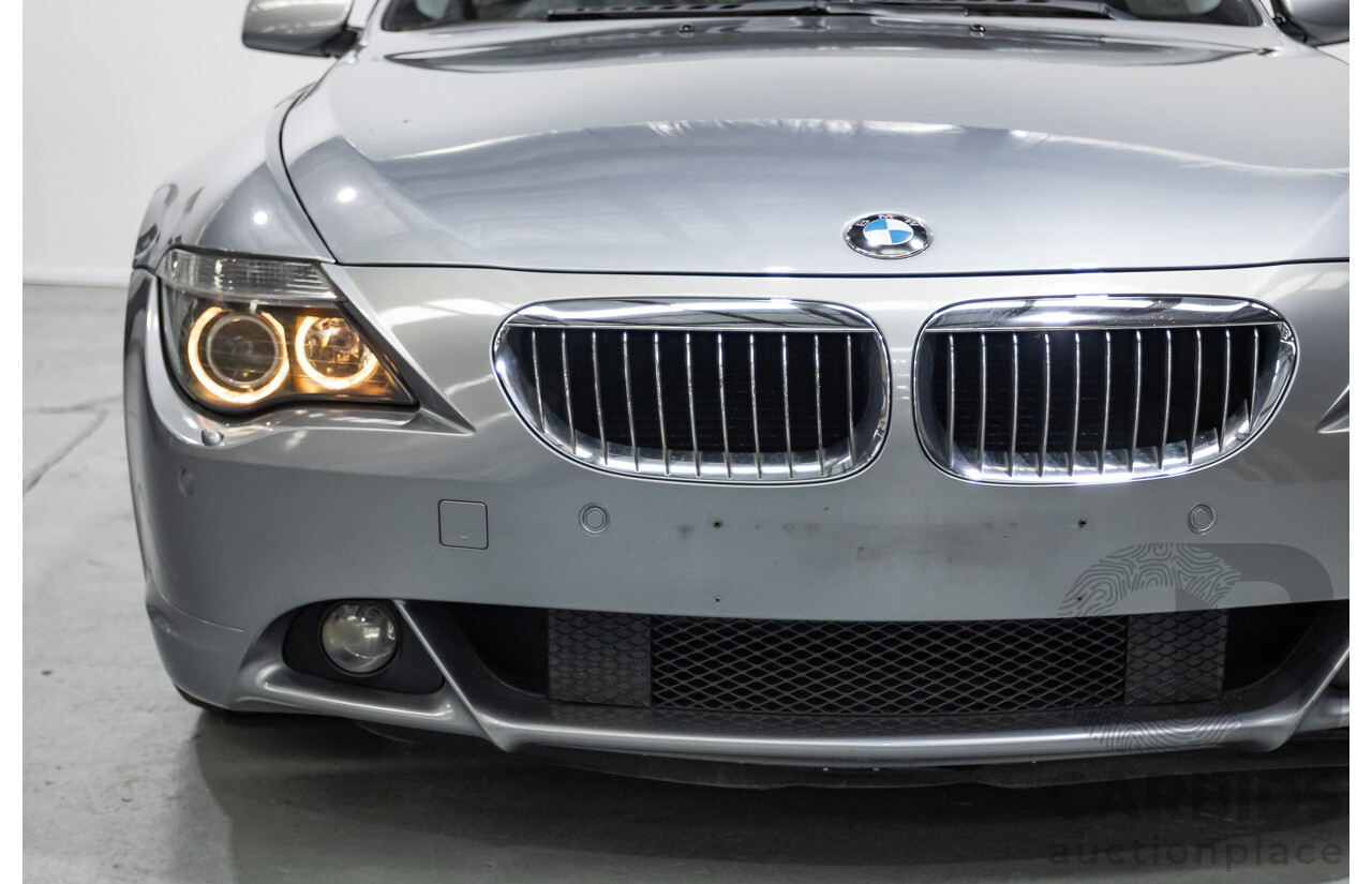 7/2006 BMW 650i E63 2d Coupe Silber Grey Metallic V8 4.8L