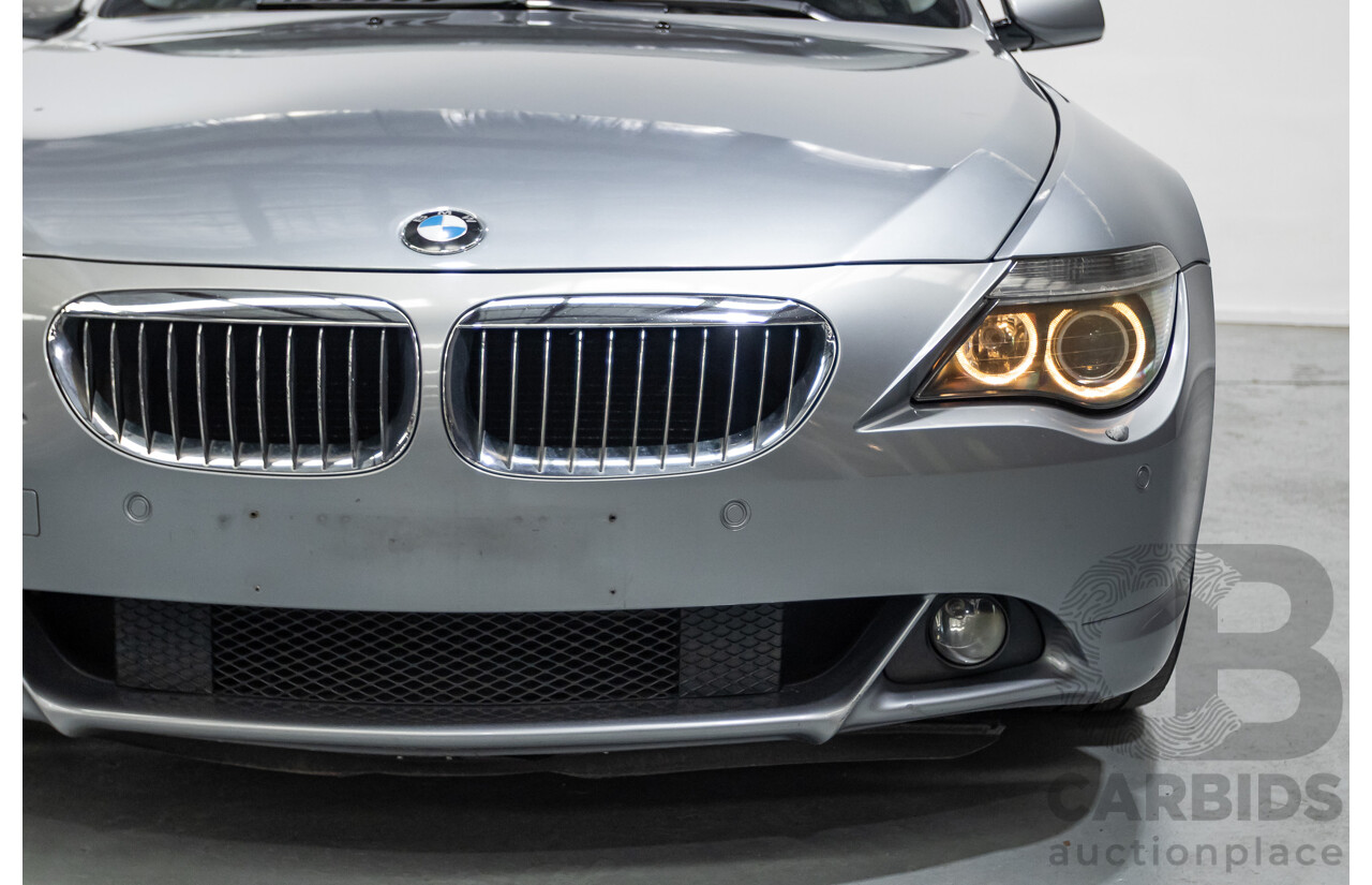 7/2006 BMW 650i E63 2d Coupe Silber Grey Metallic V8 4.8L
