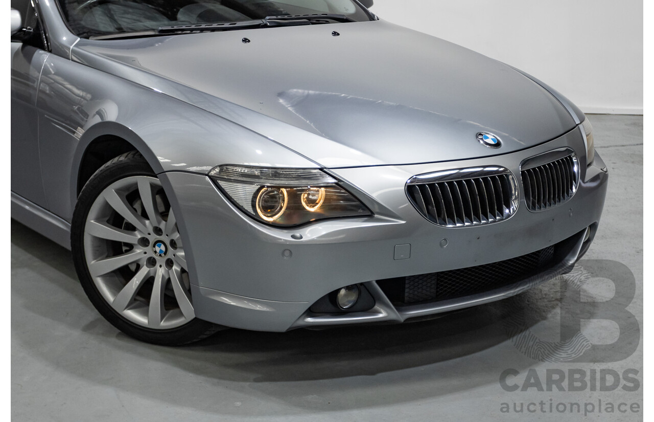 7/2006 BMW 650i E63 2d Coupe Silber Grey Metallic V8 4.8L