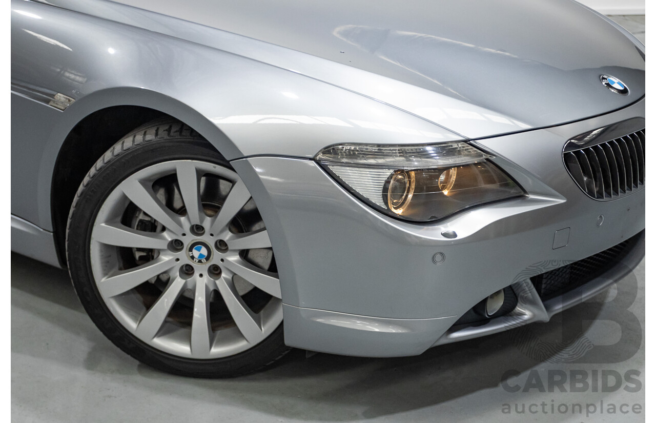 7/2006 BMW 650i E63 2d Coupe Silber Grey Metallic V8 4.8L