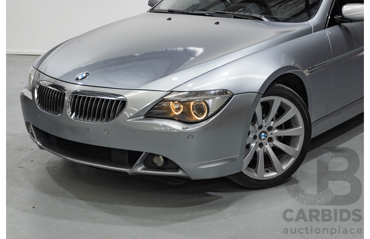 7/2006 BMW 650i E63 2d Coupe Silber Grey Metallic V8 4.8L