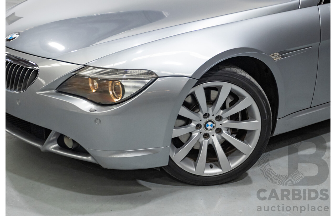 7/2006 BMW 650i E63 2d Coupe Silber Grey Metallic V8 4.8L