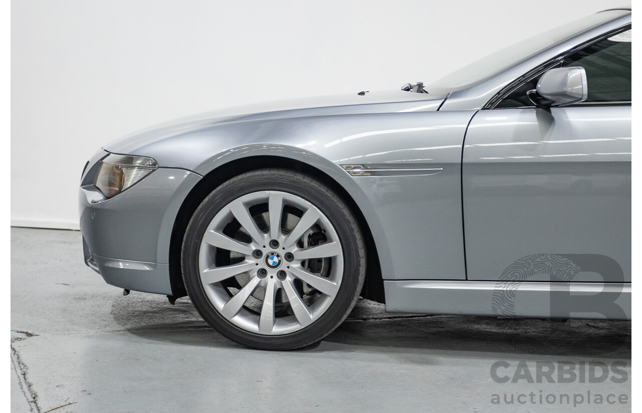7/2006 BMW 650i E63 2d Coupe Silber Grey Metallic V8 4.8L