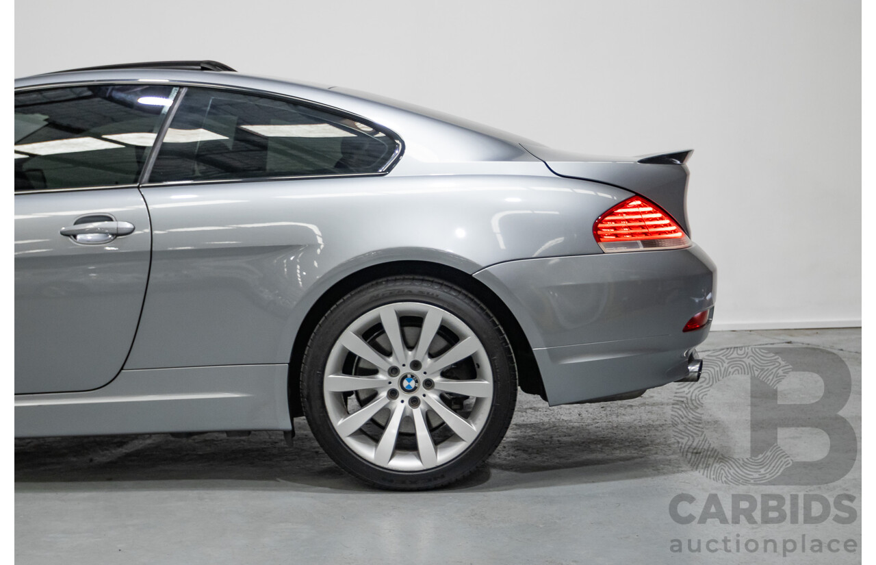 7/2006 BMW 650i E63 2d Coupe Silber Grey Metallic V8 4.8L