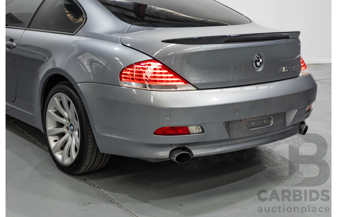 7/2006 BMW 650i E63 2d Coupe Silber Grey Metallic V8 4.8L