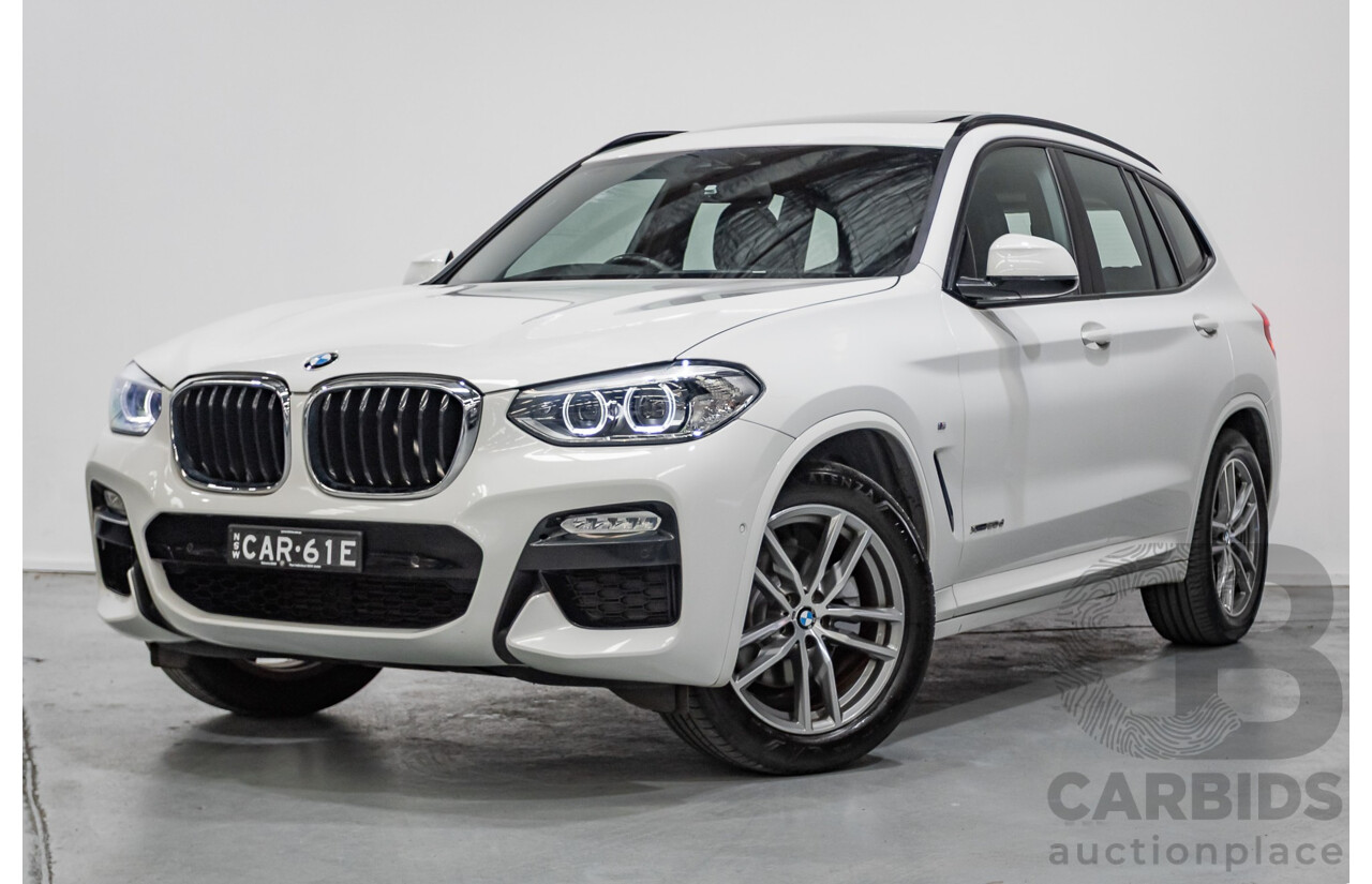 6/2018 BMW X3 xDrive20d M Sport (AWD) G01 4d Wagon Alpine White Turbo Diesel 2.0L
