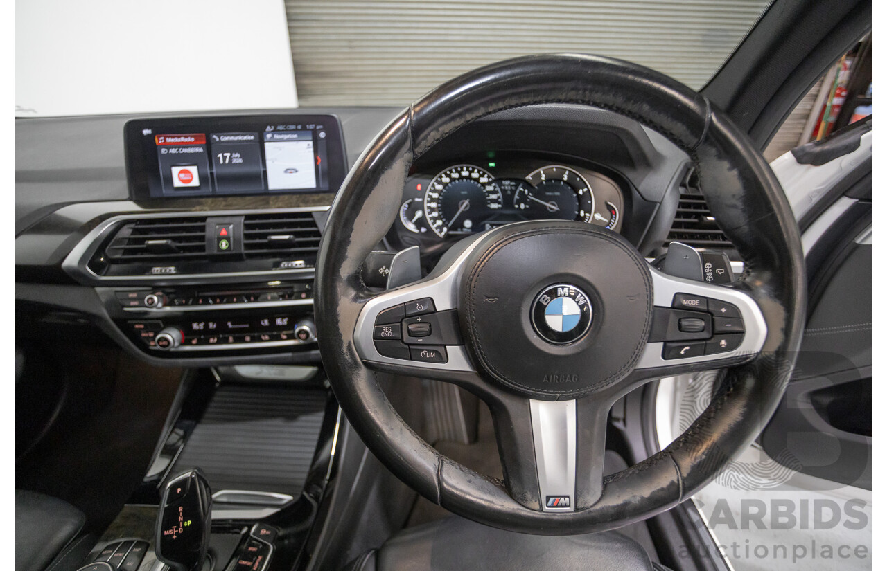 6/2018 BMW X3 xDrive20d M Sport (AWD) G01 4d Wagon Alpine White Turbo Diesel 2.0L