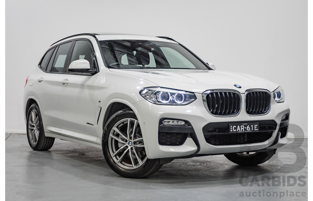 6/2018 BMW X3 xDrive20d M Sport (AWD) G01 4d Wagon Alpine White Turbo Diesel 2.0L