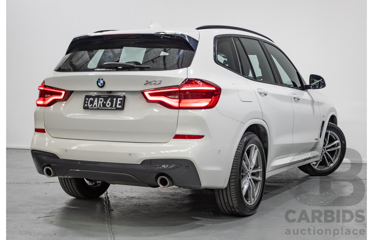 6/2018 BMW X3 xDrive20d M Sport (AWD) G01 4d Wagon Alpine White Turbo Diesel 2.0L