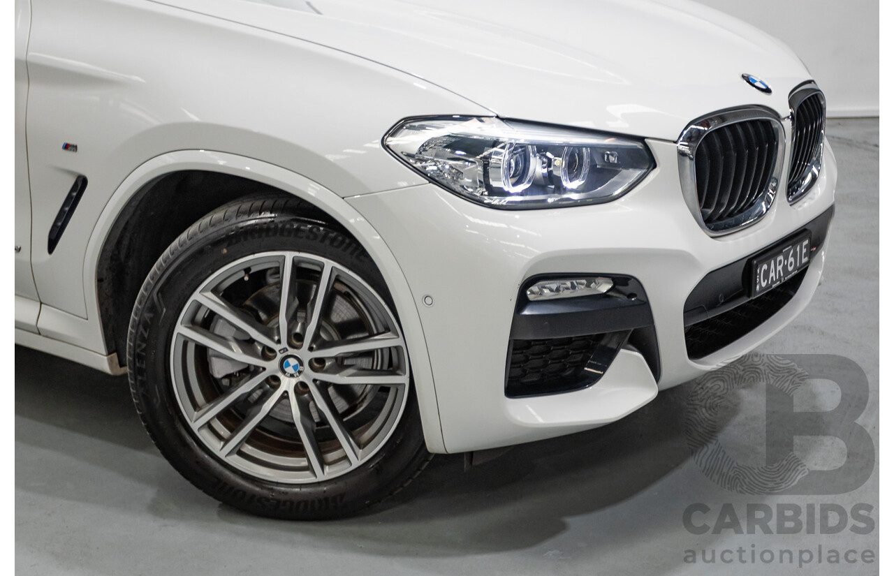 6/2018 BMW X3 xDrive20d M Sport (AWD) G01 4d Wagon Alpine White Turbo Diesel 2.0L
