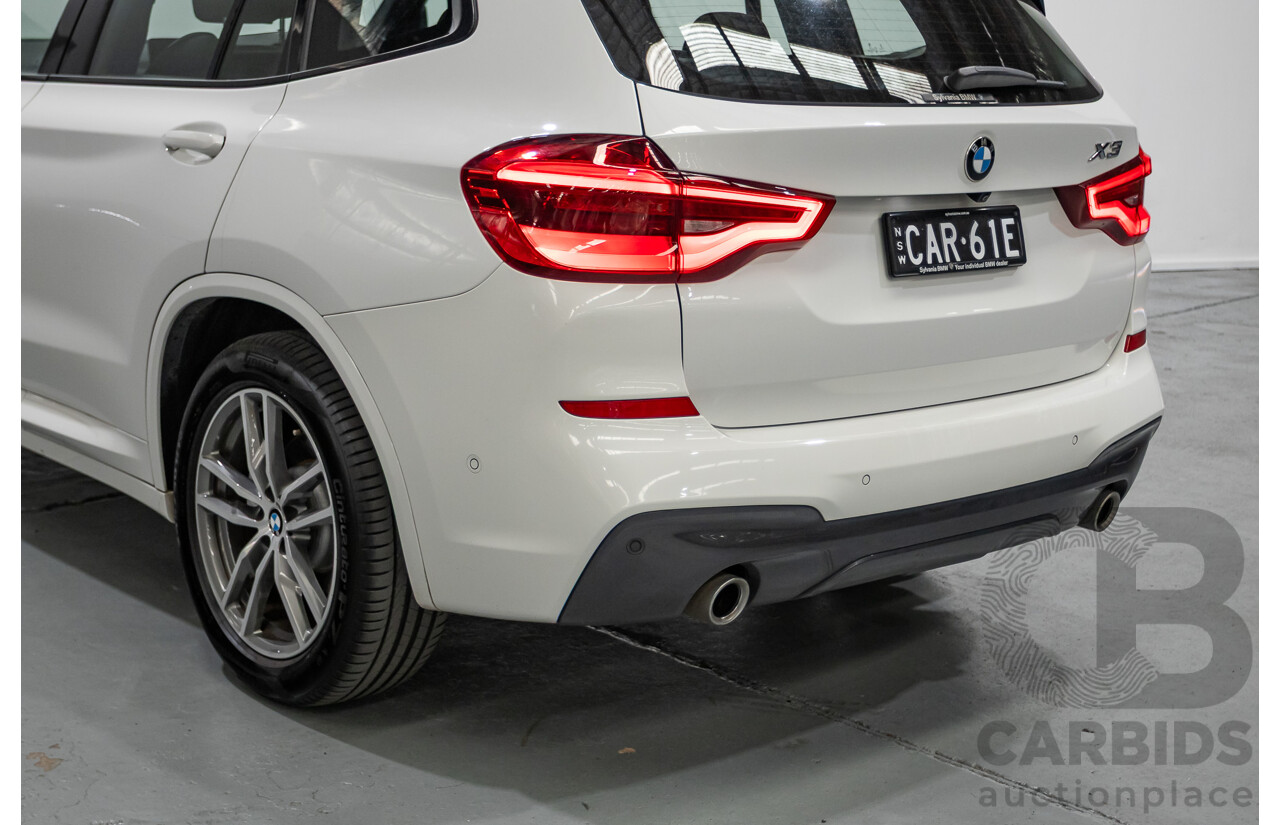 6/2018 BMW X3 xDrive20d M Sport (AWD) G01 4d Wagon Alpine White Turbo Diesel 2.0L