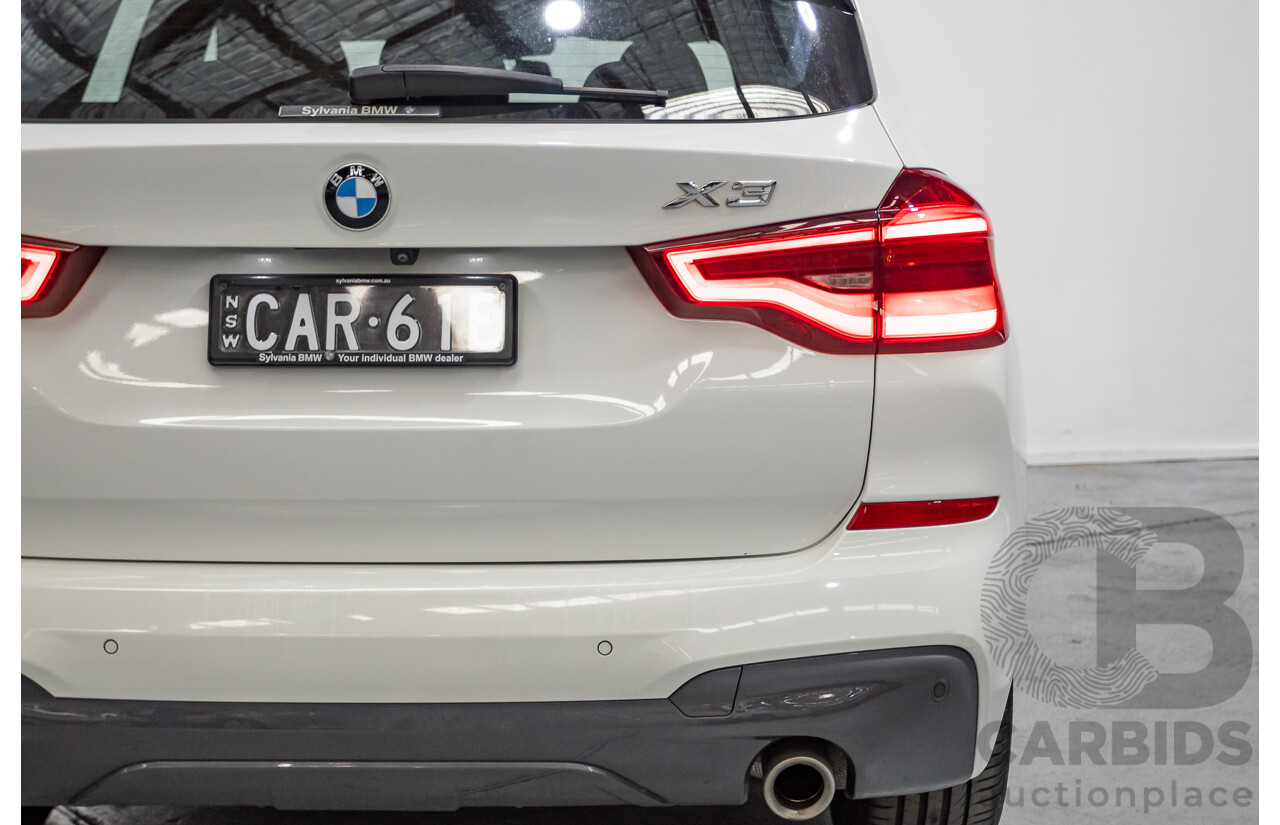 6/2018 BMW X3 xDrive20d M Sport (AWD) G01 4d Wagon Alpine White Turbo Diesel 2.0L